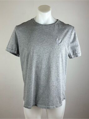 Inimigo Men's Embroidered Heart Short Sleeve Crew Tee - Heather Gray